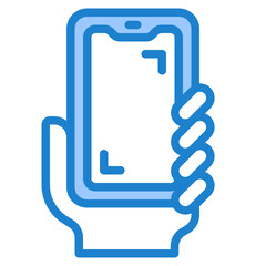 smartphone blue style icon