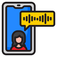 smartphone color line style icon