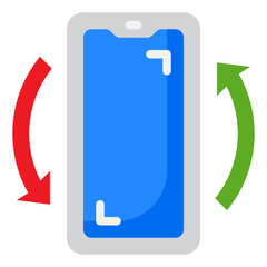 smartphone flat style icon