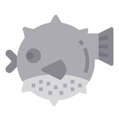 Blowfish flat icon