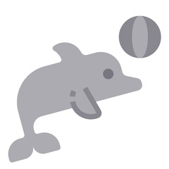 Dolphin flat icon