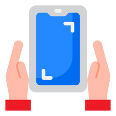 Obraz premium smartphone flat style icon