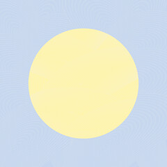 sun on blue sky, vector illustration