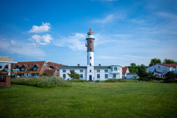 Fototapeta na wymiar lighthouse of Timmendorf on the island of Poel