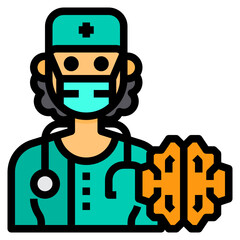 Doctor line icon