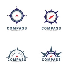 compass adventure logo icon vector template.