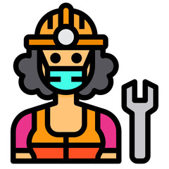 Mechanic line icon