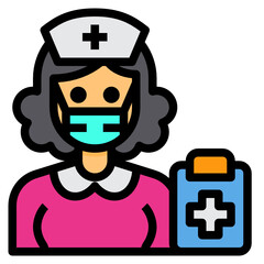 Nurse line icon