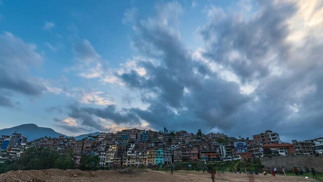 Timelapse - Nepal Kathmandu Kirtipur Sunset