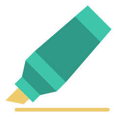 hightlighter flat icon