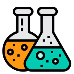 Flask line icon
