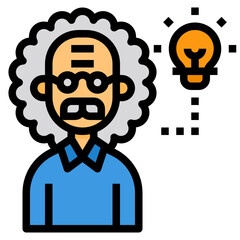 Teacher line icon