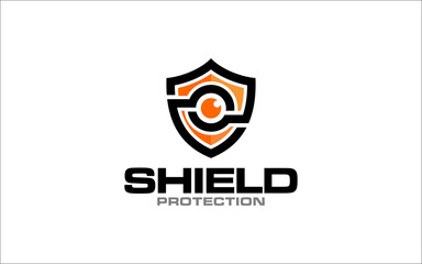 Illustration vector graphic of safe, lock, shield, and security logo design template