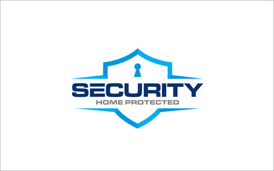 Illustration vector graphic of safe, lock, shield, and security logo design template