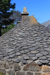Fototapeta na wymiar toit de lauze, Auvergne