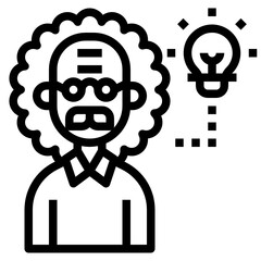Teacher line icon