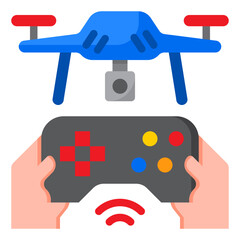 drone flat style icon