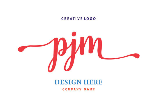 PJM lettering logo is simple, easy to understand and authoritative