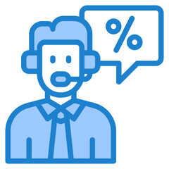 information blue style icon