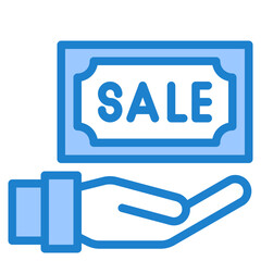 sale blue style icon
