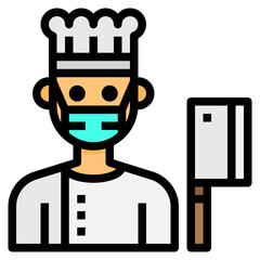 Chef line icon