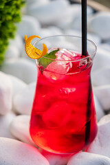 summer lemonade with fresh berries