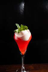 tasty mocktail in the restaurant