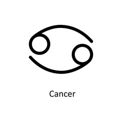 Obraz premium Cancer zodiac sign. Crab zodiac sign. Zodiac SVG Icon.