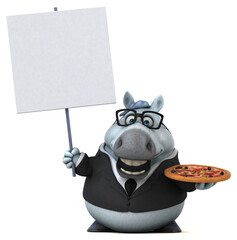 Fun horse - 3D Illustration