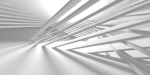 White Modern Background. Abstract Building Concept