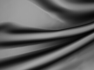 Abstract background luxury cloth. Smooth elegant black silk or satin