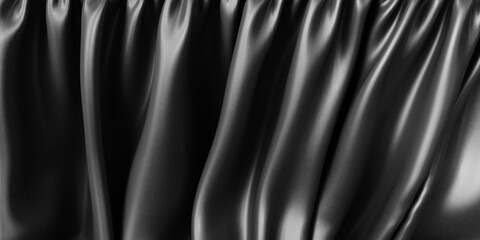 Abstract background luxury cloth. Smooth elegant black silk or satin