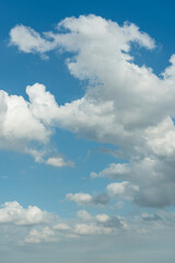 The sky and clouds of the day