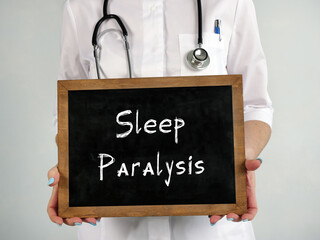 Healthcare concept meaning Sleep Paralysis with inscription on the piece of paper.