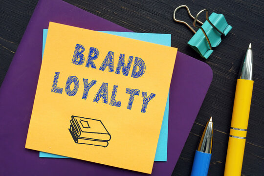 Business concept about BRAND LOYALTY with sign on the piece of paper.