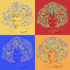 illustration of a woman