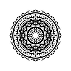 Hand drawn round Ornament Pattern Mandala Design