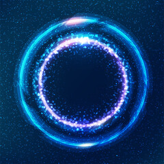 Particles liquid dynamic flow