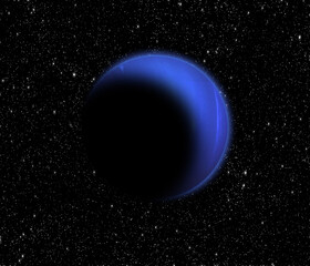 Neptune planet in space