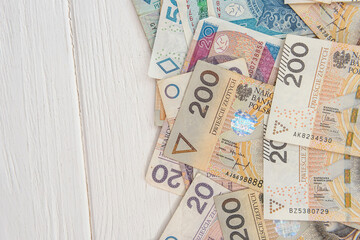 Polish currency 20 50  200 PLN