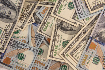 Fototapeta na wymiar us dollar biils for design financial concept