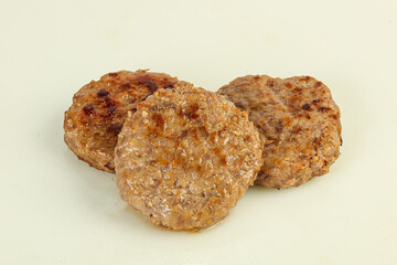Homemade roasted cutlet minced meat