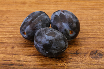 Ripe sweet and tasty plum