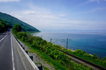 Obraz premium Coast of Lake Baikal in Siberia
