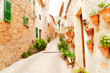 Fototapeta na wymiar old town of Valdemossa, Majorca