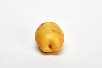 Potatoes on a white background.