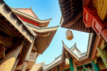 Fototapeta na wymiar Chinese-style ancient architecture, Hainan, China.