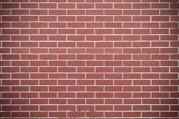Vintage brown bricks block wall with soft lighting background. Grunge wallpaper for decorative or design. Restricted area or obstruction concept.