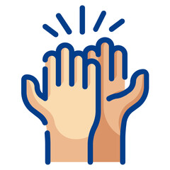 Fototapeta premium greet fill outline icon