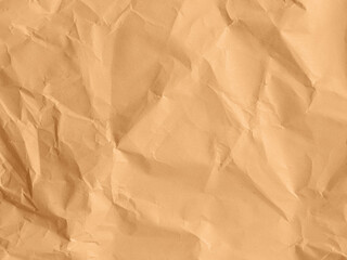 Crumpled brown paper background. Wallpaper